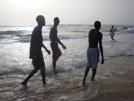 excursion a la playa just afta le bac